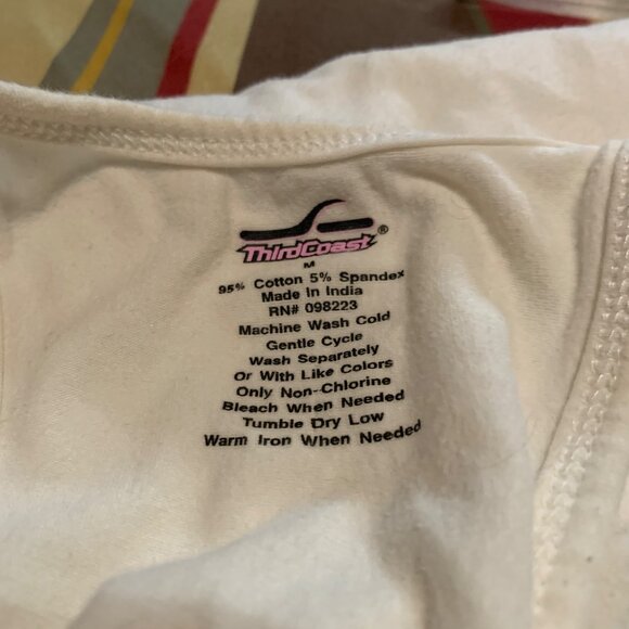 VTG 3rd Coast Dress Babydoll Razorback White Sz LG Fairy Skater-Girl Streetwear - Picture 15 of 16